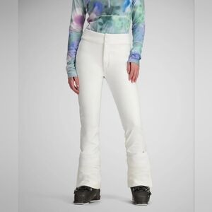 Obermeyer The Bond Pant Women's White Snow pants NEW size 14